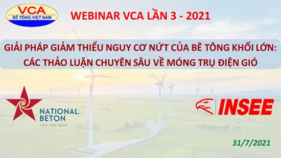 Hiệp hội Bê tông Việt Nam tổ chức Hội thảo trực tuyến lần thứ 3